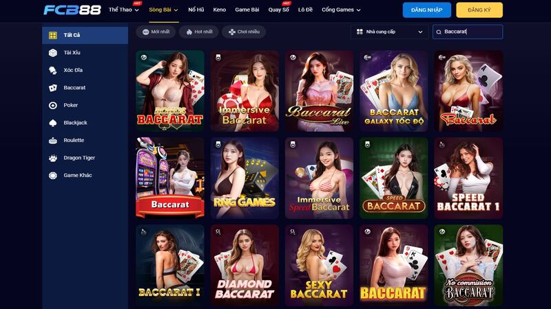 phiên bản baccarat live tại fcb88 với dealer người thật