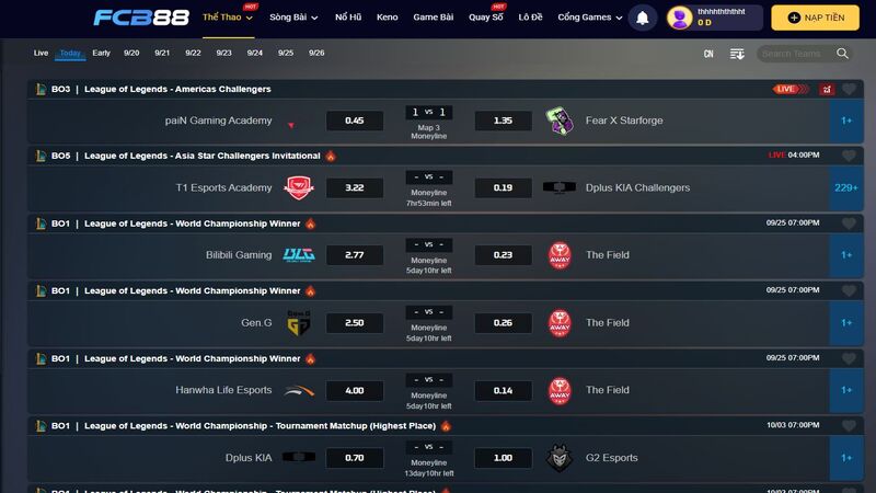 các bước tham gia cá cược lol tại fcb8