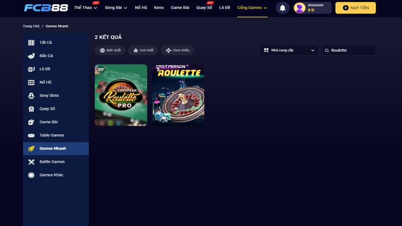 có rất nhiều phiên bản roulette fcb88 để bạn lựa chọn