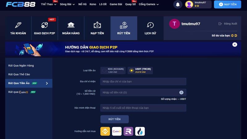 hướng dẫn rút usdt về sàn remitano